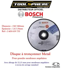 Disque à tronçonner Standard Metal 230mm Bosch