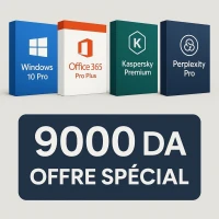  Pack Numérique Complet Windows 10/11 Pro + Office 365 + Kaspersky  + Perplexity Pro | Activation