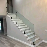 Garde corps et rampe d'escalier en verre 