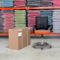 CHAISE BUREAU OPERATEUR FILET EN COULEUR ORANGE, كرسي الشبك برتقالي متوفر للبيع بالجملة