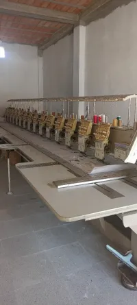 Machine broderie 15 tete ماشينة آلة طرز 15 رأس حالة جيدة جدا تطريز و خياطة