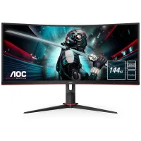 Ecran AOC 34" LED - CU34G2X 34" / 1440p / VA / 144Hz / 1ms / FREE-sync / USB 3.0