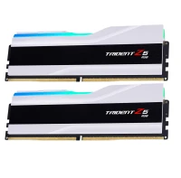 G Skill Trident Z5 RGB 64 Go (2 x 32 Go) DDR5 6400 MHz CL32 - Blanc Intel XMP