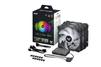 ASUS TUF Gaming TF120 ARGB x3 ( avec controleur ) Black / White 