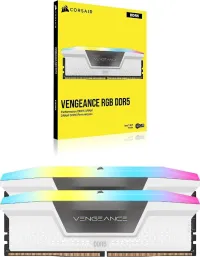 Ram Corsair Vengeance RGB DDR5 32 Go (2 x 16 Go) 6000 MHz CL36 1.4V - Blanc