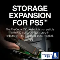 SSD Seagate FireCuda 530 1 To 7300mb/s Avec dessipateur de chaleur PS5