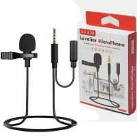 LAVALIER MICROPHONE AUDIO CLIP-ON MIC JACK AUX 3.5mm 