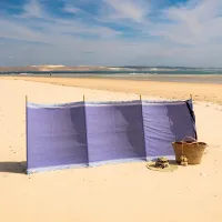 Paravent Et Rideau En Bois Poteaux Pour La Plage, Le Camping, La Caravane, Les Vacances