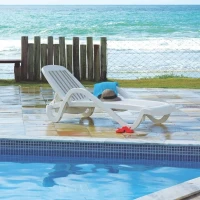 Extérieur Chaise Longue, Transat GM Avec Porte Gobelets