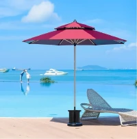 Parasol De Plage Et Jardin Double Chapiteaux 
