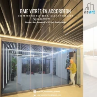 Baie vitrée en accordéon