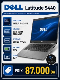 كمبيوتر-محمول-dell-latitude-5440-i5-1345u-8gb-ram-ddr4-256gb-nvme-ecran-14-batterie-83-باب-الزوار-الجزائر