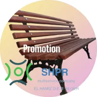 Banc en bois , Fonte d400 locale et importation كراسي الحديد و الحطب éclairage public industriel 