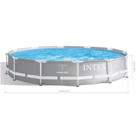 Piscine Prism Frame ronde 3.66 x 0.76 m