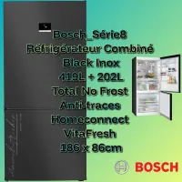 Bosch_Série8/Réfrigérateur Combiné Noir