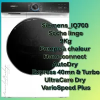 Siemens_IQ700 Sèche linge 9Kg 