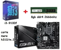 i3-9100f + h310 + ram 8gb ddr 4