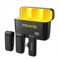 Microphone cravate sans fil wireless smartPhone TYPE C 7Ryms S1 dual 