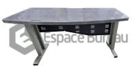 Bureau MDF Pied Métalique 