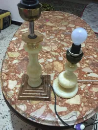 02 Lampadaires en marbre
