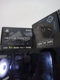 Pc gamer Rmdan jbto ryzan 5 5600 pro AMD 16 ram 256 SSD boîtier raid max clavier casque souris B450