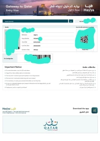 VISA QATAR 24h تأشيرة قطر