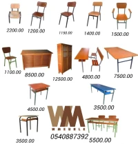 طاولات وكراسي مدرسية tables et chaises scolaires 