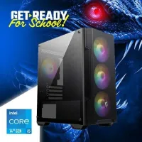 PROMO RENTRÉE Pc Gamer INTEL I5 14400F/16GB DDR4/H610/256GB SSD M.2/RX 580/600W/4X RGB FANS