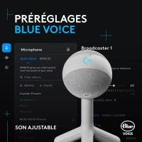 Microphone gaming Logitech G Yeti Orb, USB, RGB, pour PC et Mac, idéal pour le streaming thumbnail 4