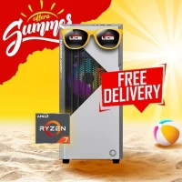 SUMMER OFFER Pc Gamer AMD RYZEN7 7700/16GB DDR5/B650/512GB SSD/RTX 3060/600W/GAMEMAX BLANC