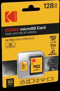 CARTE MÉMOIRE KODAK microSDXC 128GO