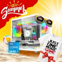 SUMMER OFFER Pc Gamer INTEL I5 14400F/WATER 240/16GB DDR4/H610/256GB SSD/RTX 3060/550W/5X ARGB FANS