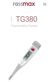 Thermomètre flexible rectale Rossmax