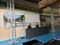 écran LEDP3.91  démontable avec structure métallique en Aluminuim