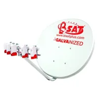 Assiette ovale galvanisée ( pour 5 satellites)