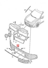 carrosserie-grille-centrale-vw-tiguan-r-line-2024-birkhadem-alger-algerie