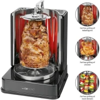 آلة الشوي الاحترافية من علامة كلاترونيك 1400 واط MULTI GRILL ELECTRIQUE VERTICAL 3 IN 1 CLATRONIC