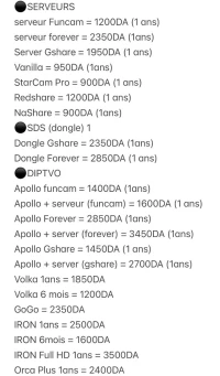 Abonnement Iptv et serveur à prix exceptionnel 