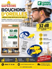 حماية-و-سلامة-bouchons-oreilles-auriculaires-coverguard-avec-ou-sans-cordon-حاسي-مسعود-ورقلة-الجزائر