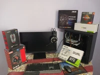 Pc gamer (config ) rtx 3060 avec ecran + clavier casque souris 