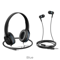 HOCO Casque "W24 filaire avec micro, ensemble avec écouteurs