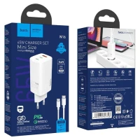 Hoco Chargeur Rapide Usb Type-C 65W Pd Gan N16