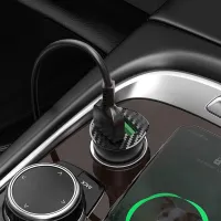 Chargeur de voiture Z39 Farsighted QC3.0 double port avec câble