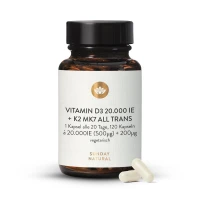 Sunday VITAMINES D3 + K2 MK7 20 000 UI + 200 mcg VEGETARIEN