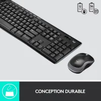 CLAVIER+SOURIS LOGITECH SANS FIL MK270