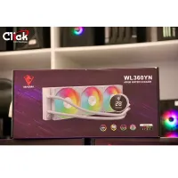 MAGMA 3 FAN WL360YN ARGB WHITE ECRAN LCD TEMPERATURE CPU 