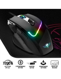 Souris Spirit Of Gamer PRO M3 RGB + Tapis de souris
