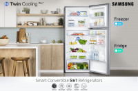 Refrigerateur SAMSUNG 490L TWIN COOLING WHITE - RT49K5012WW2, Algérie