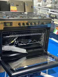 Cuisinière 5 feux noir doré 