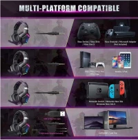 onikuma k10 pro rgb gaming headset xbox ps4 phone pc switch 